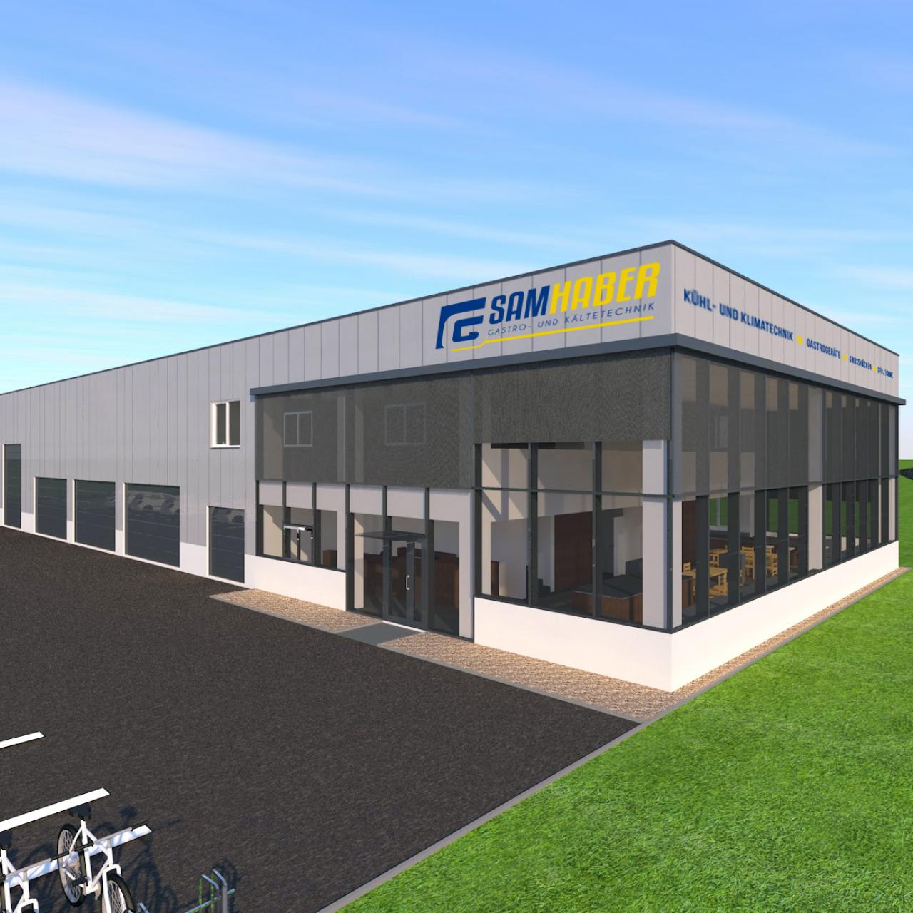Samhaber Produktionshalle mit Büro
